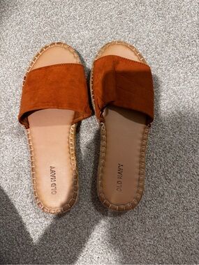 Brown platform shoes